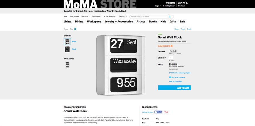 MoMA design store online